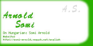 arnold somi business card